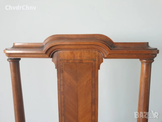 Френски ретро дървен стол с ратанова седалка 95см, снимка 7 - Столове - 50868826