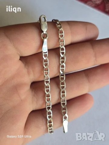 Сребърна гривна. 20см. Цена 22,99лв. За Севлиево безплатна доставка., снимка 2 - Колиета, медальони, синджири - 50799204