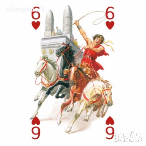 карти за игра LOSCARABEO GLADIATORS нови Тесте карти за игра декорирани с дизайн вдъхновен от бойцит, снимка 3 - Карти за игра - 29361448