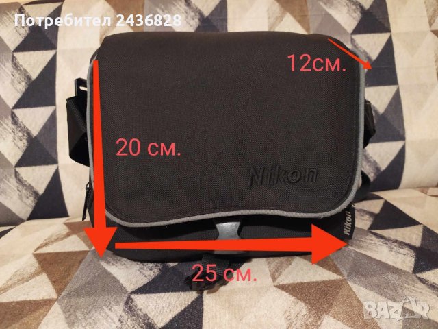 Nikon DSLR оригинална чанта, снимка 4 - Фотоапарати - 42222230