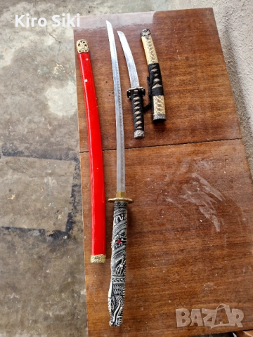 Самурайски меч и нож, снимка 4 - Други ценни предмети - 52866773