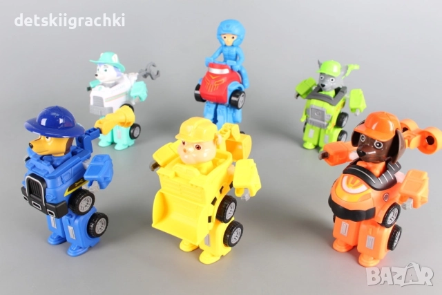 Пес Патрул с кола се трансформира в робот , снимка 3 - Коли, камиони, мотори, писти - 47749772