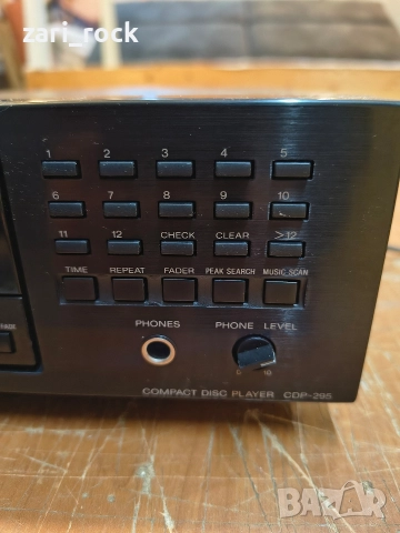 CD player SONY CDP-295, снимка 6 - Ресийвъри, усилватели, смесителни пултове - 52583547