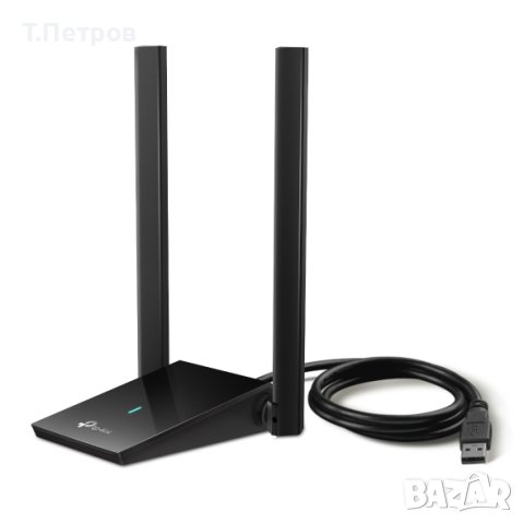 Мрежови адаптер TP-Link Archer TX20U Plus, 1800 Mbps, Wireless AX, USB, 2 външни антени, снимка 1