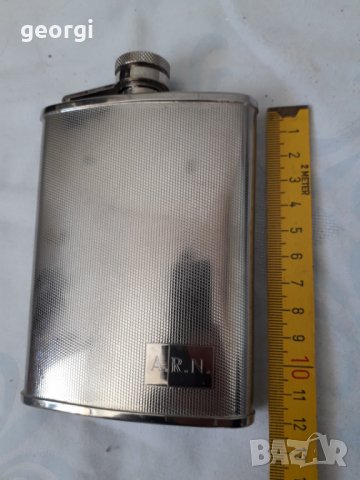 Малка иноксова бутилка за уиски, снимка 3 - Колекции - 31535106