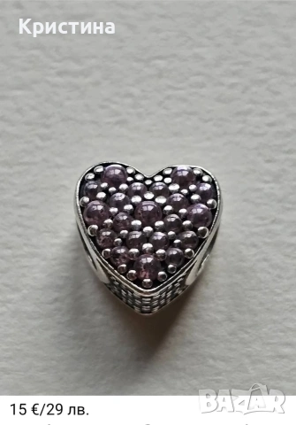 Неоригинални сребърни талисмани, снимка 14 - Гривни - 54204455