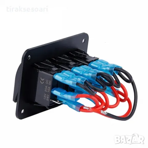Панел за вграждане с 3 бутона ON OFF 12-24V за лед бар фарове лебедка , снимка 4 - Аксесоари и консумативи - 49959894