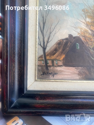 Стара немска картина, снимка 5 - Картини - 51762939