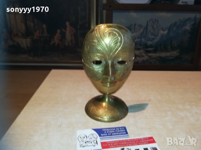 FACE-МАСКА-МЕД//МЕСИНГ-ВНОС шВЕИЦАРИЯ 0411201829, снимка 6 - Колекции - 30675705