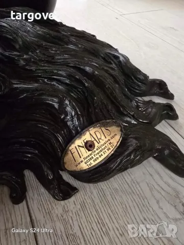 уникална маса бронз фигура на гола жена със стъклен плот, снимка 3 - Маси - 50062323