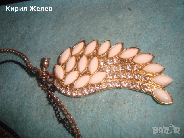 ПОЗЛАТЕН СКЪПОЦЕНЕН МЕДАЛЬОН ФИГУРАЛЕН АРТ ПЕНДАНТ с ФИНА ДВОЙНА ВЕРИЖКА 10961, снимка 5 - Колиета, медальони, синджири - 35353036