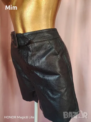 M /L Черен кожен елек / корсет / и къси кожени панталони , снимка 12 - Корсети, бюстиета, топове - 56165319