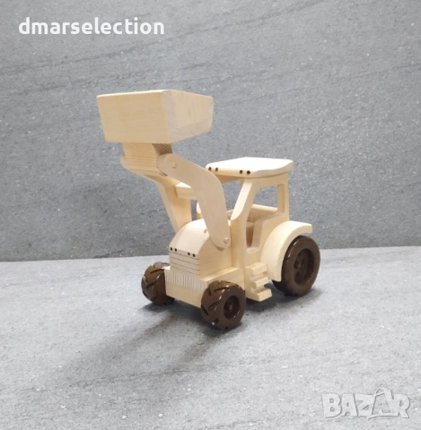 Декоративен дървен багер-челен товарач DMAR 162M2, снимка 4 - Колекции - 54233724