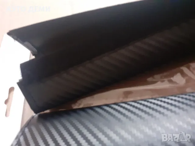 Черни карбон кожени калъфи за колан без лого и с лого на марка автомобил кола джип, снимка 4 - Аксесоари и консумативи - 49557362