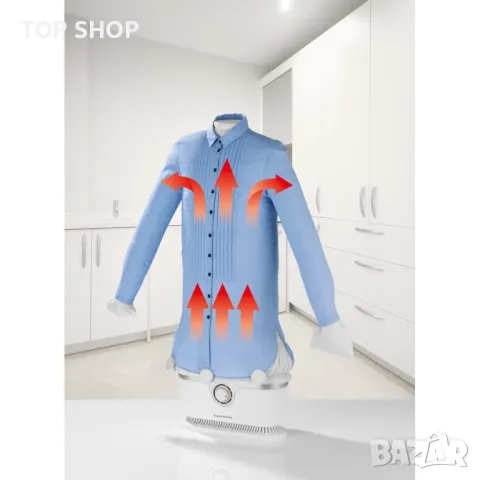 CLEANmaxx - Уред за вертикално сушене и гладене с парата образувана при сушенето, парогладачка, снимка 3 - Сушилни - 48135222