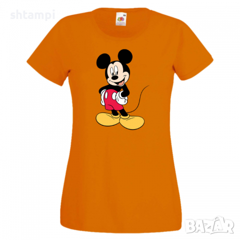 Дамска тениска Mickey Mouse 8 .Подарък,Изненада,, снимка 6 - Тениски - 36526587