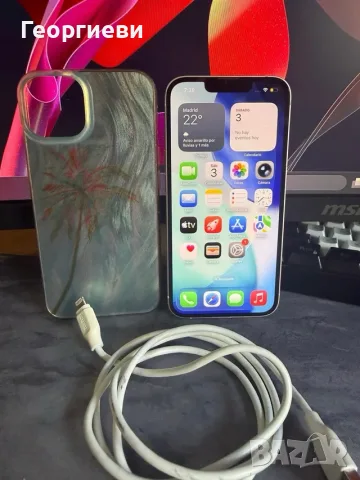 iPhone 13 128GB Розов с нова Оригинална батерия 