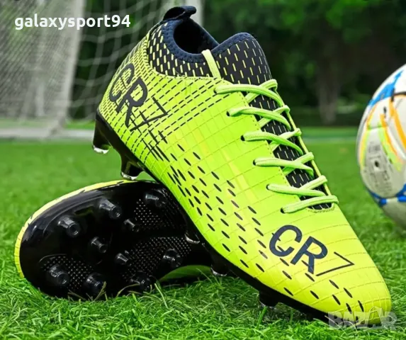 CR7 Детски Футболни бутони Роналдо Жълт Електрик НОВО Калеври 36, снимка 3 - Футбол - 49227599