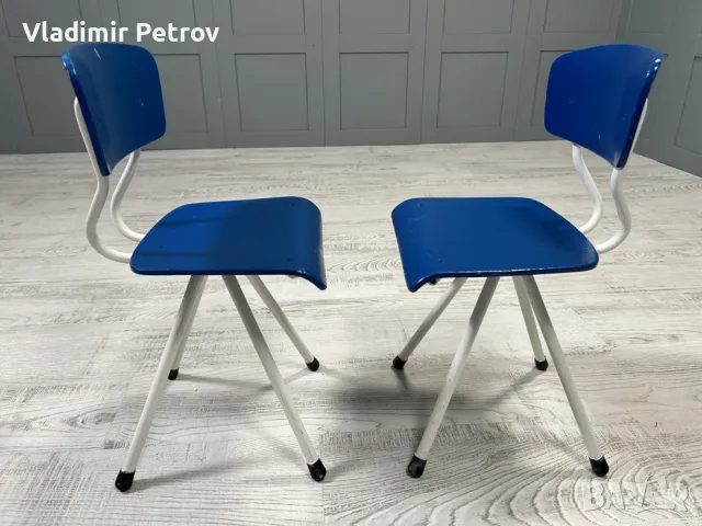 Винтидж детски столчета Н066, снимка 3 - Столове - 56019268