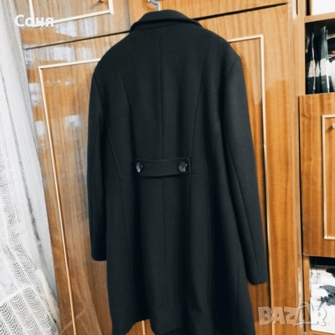 Дамско палто, черно с големи копчета  , снимка 9 - Палта, манта - 52592466