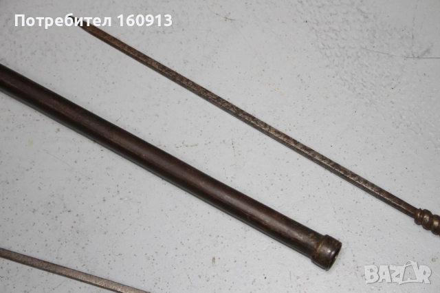 Ислямски Османски Индо-персийски Бойни Брадви с Шиш. Сет., снимка 9 - Антикварни и старинни предмети - 51443401