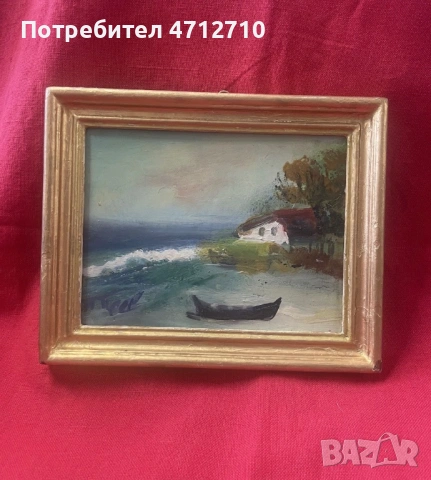 Стара картина масло Пенчо Пеев 17/14