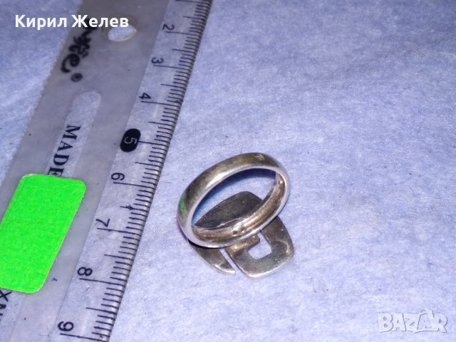 ДИЗАЙНЕРСКИ ФЕШЪН АРТ СРЕБЪРЕН ПРЪСТЕН СРЕБРО 925 ПРОБА 36593, снимка 11 - Пръстени - 39979808