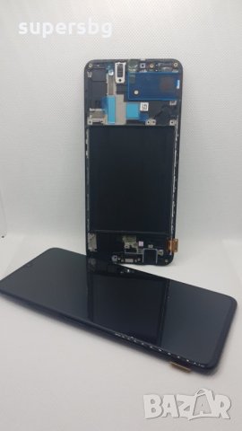 Нов Оригинален LCD Дисплей + Тъч скрийн + Рамка за SAMSUNG A705 GALAXY A70 черен, снимка 2 - Резервни части за телефони - 31014045