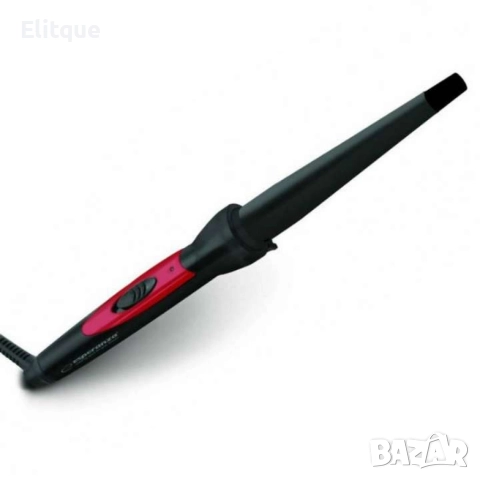 Маша за косa, Salma, 13-25 мм, 360° кабел, керамично покритие, черен/червен, снимка 3 - Маши за коса - 52842524