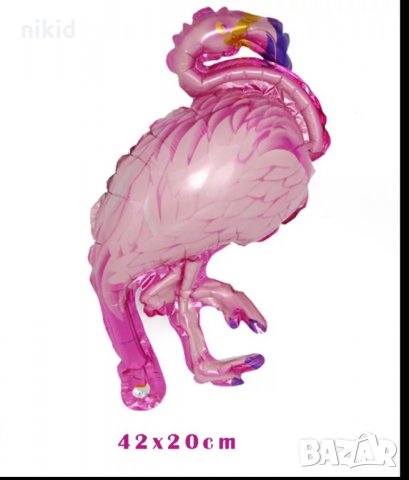 малко Фламинго фолио фолиев балон хелий и въздух, снимка 2 - Други - 34077875