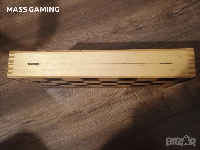 Дървен Пирографиран шах , снимка 7 - Шах и табла - 52878067