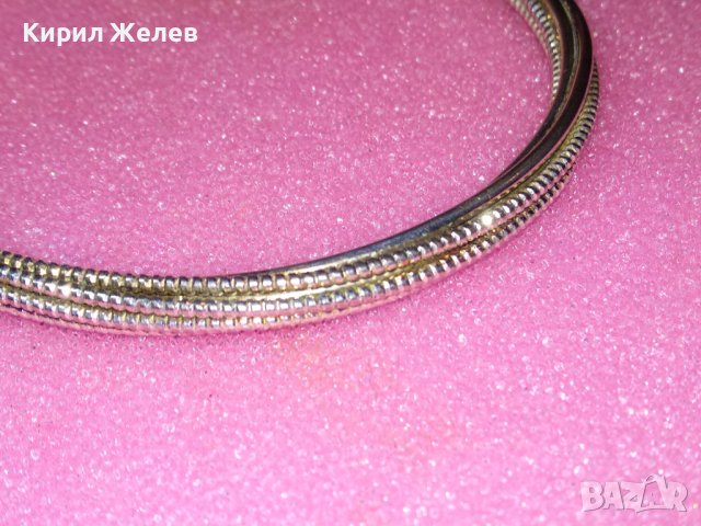 КРАСИВА ПОСРЕБРЕНА ГРИВНА от БЛАГОРОДНА НЕРЪЖДАЕМА СТОМАНА с ПЕЧАТ 925 Тип ТОРКВА 43245, снимка 15 - Гривни - 44394523