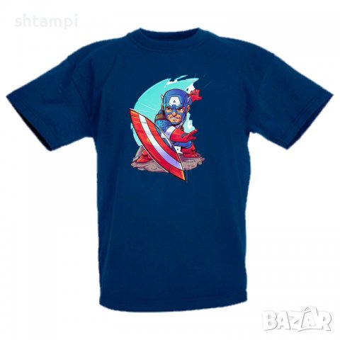 Детска тениска Marvel Captain America 1 Игра,Изненада,Подарък,Геймър,, снимка 10 - Детски Блузи и туники - 36716508