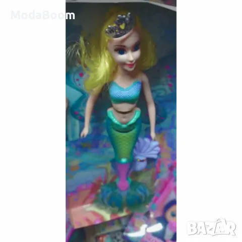 Пееща и говореща кукла русалка с аксесоари