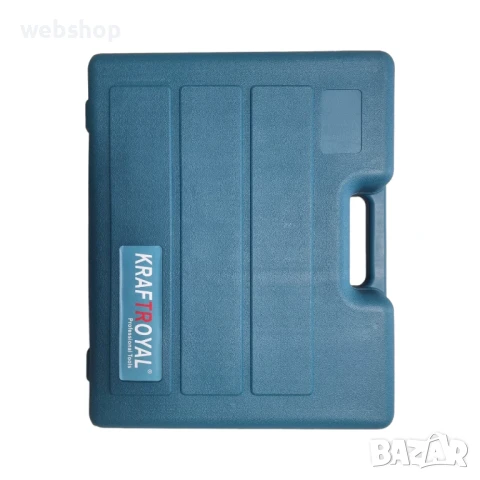 KraftRoyal 3-инструмента, 220 V, ъглошлайф 11000 rpm 125 mm 1200W, трион с махало 1200W 3000 RPM, снимка 6 - Други инструменти - 50543677