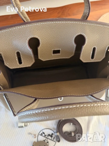 Hermes Birkin 30 дамска чанта того , снимка 6 - Чанти - 54291894