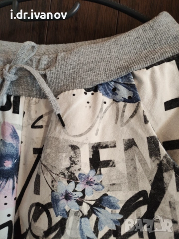 памучен спортен панталон на цветя , снимка 4 - Панталони - 54179331