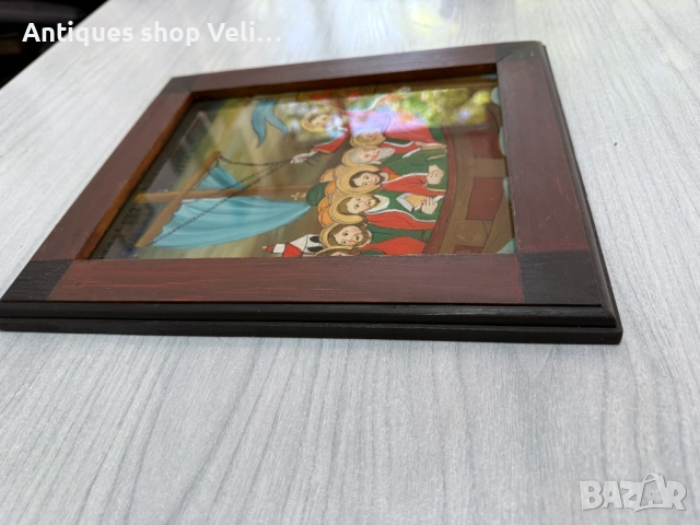 Рисувана икона върху стъкло №8144, снимка 2 - Други ценни предмети - 54331186