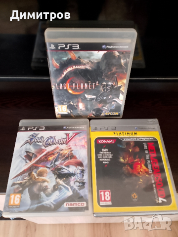 Оригинални PlayStation 3 /ps3/ игри-Lost planet 2/Soul Calibur 5/Metal gear solid 4, снимка 1 - Игри за PlayStation - 44695607