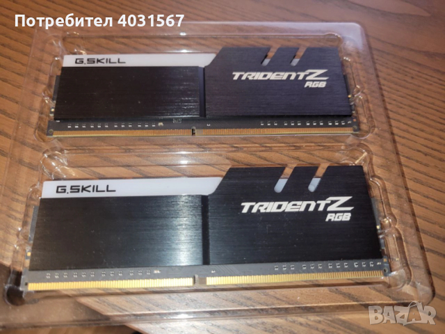 Рам памет G.SKILL Trident Z RGB 16GB (2x8GB) DDR4 3200MHz - уникални!, снимка 2 - RAM памет - 52584709