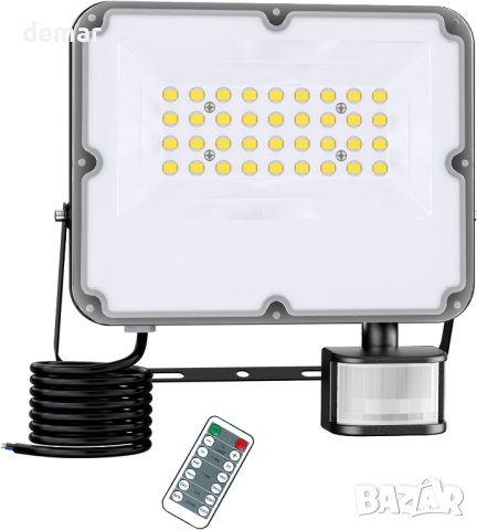 FEAHRZEUG 30W Охранителни светлини със сензор за движение, 6000K, снимка 1 - Прожектори - 42514815