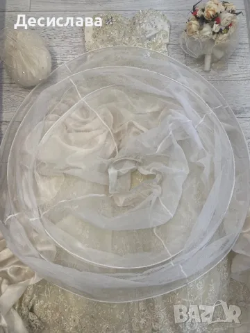 Сватбена рокля с букет, було и чанта , снимка 7 - Сватбени рокли - 49830004