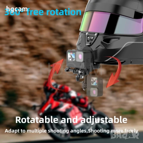 Стойка за Мото Каска за Брада . GARV Chin Mount Egzo, снимка 4 - Чанти, стативи, аксесоари - 50487245