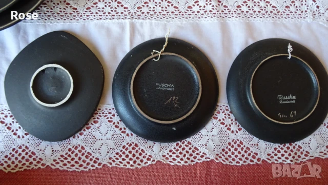 Чинии за стена художествена керамика Ruscha handarbeid , снимка 15 - Декорация за дома - 51138396