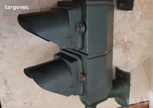 старинен немски метален семафор светофар за влак, снимка 4 - Антикварни и старинни предмети - 50963579