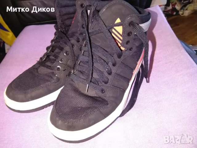 	Adidas женски високи маркови маратонки естествена кожа US 5.5 UK 5 стелка 240мм №38 отлични