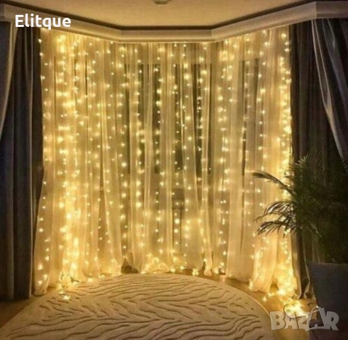 Коледна завеса от лампички , снимка 11 - Лед осветление - 52904364