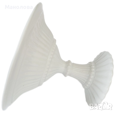 Фруктиера от млечно бяло стъкло., снимка 6 - Други ценни предмети - 52150178