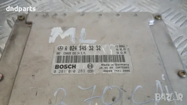 Компютър Mercedes ML270 CDI W163 2000 A0245453232 0281010283 Mercedes-Benz M-Class W163 (1997-2005), снимка 2 - Части - 55850467