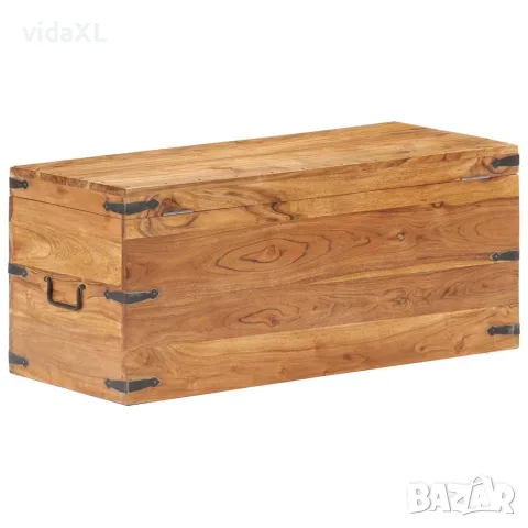 vidaXL Ракла, 90x40x40 см, акациево дърво масив, снимка 3 - Скринове - 56146618